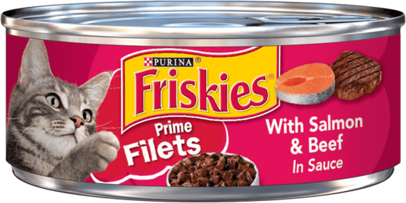 Friskies Prime Filets With Salmon & Beef In Sauce